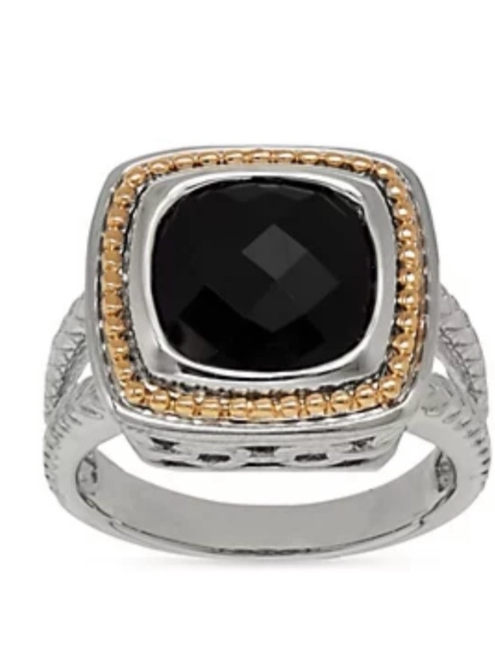 Black Onyx Cush Ring Size 7 - Women